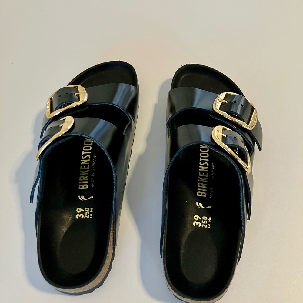 Birkenstock Arizona Big Buckle Sandals in Dressy Black - Picture 7 of 7